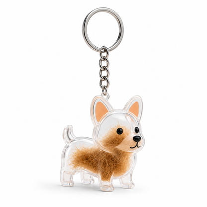 Llavero para Recuerdos Con el Pelo de tu Mascota